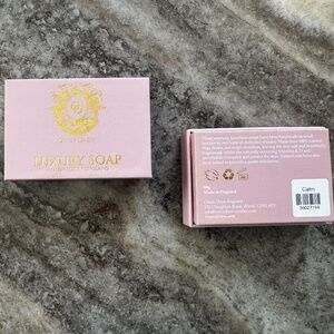 NIB- Set of 2- Owen Drew Handmade Soap- Rose De Mai- 100% Shea Butter- England